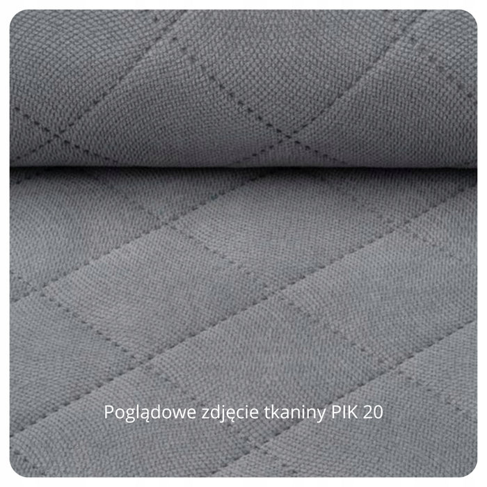 Fotel FIORD wypoczynkowy pikowany na drewnianych nóżkach