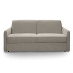 Sofa EMA 2,5 osobowa z pojemnikiem i funkcją spania codziennego stelaż włoski z materacem 140 cm