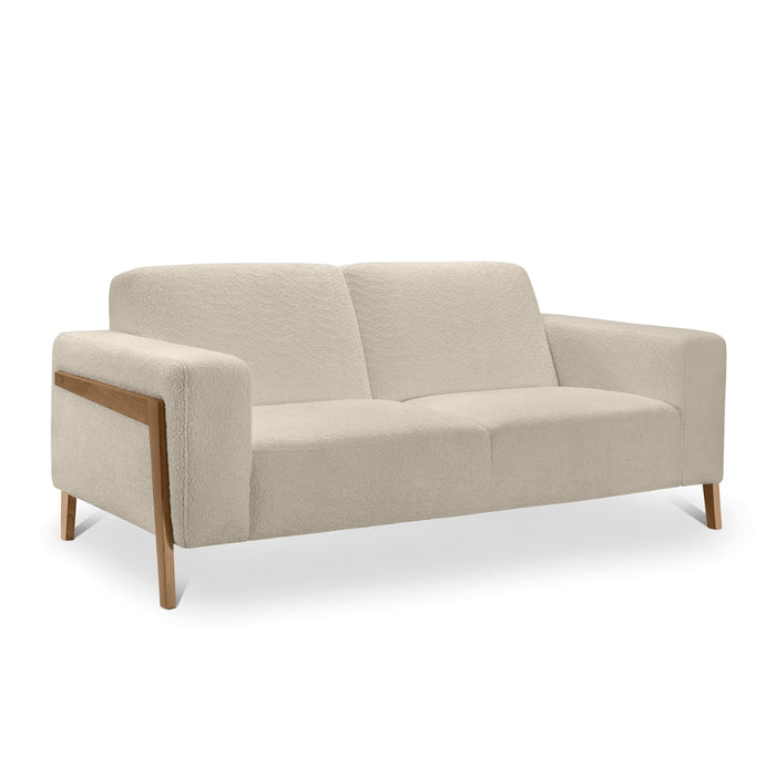 HANDY corner sofa, extendable with a container on legs 