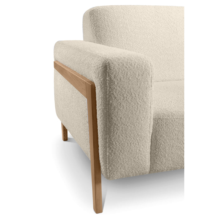HANDY corner sofa, extendable with a container on legs 