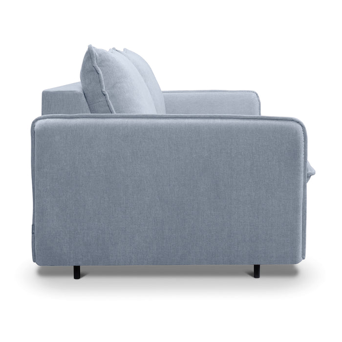 Sofa NUNO 2 osobowa z funkcją spania codziennego stelaż włoski z materacem 120 cm