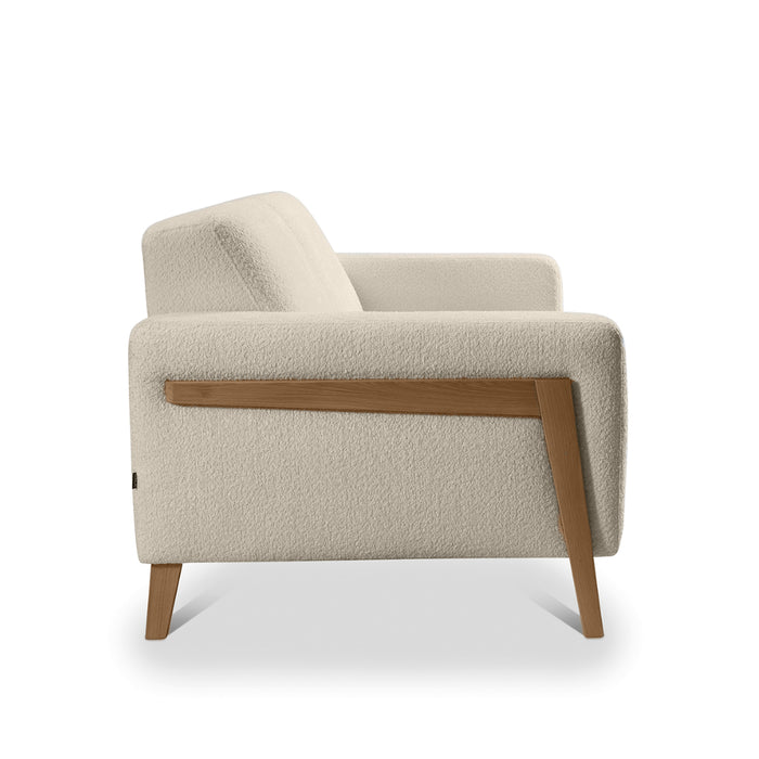 HANDY corner sofa, extendable with a container on legs 