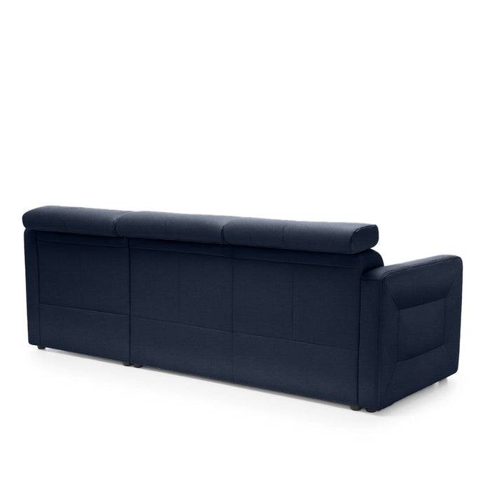 Large corner sofa FLEXI with sleeping function DL and bedding container