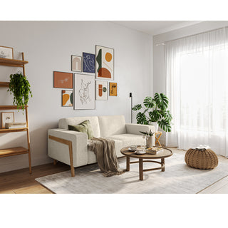 Sofa STARR 2 osobowa wypoczynkowa na drewnianych nóżkach