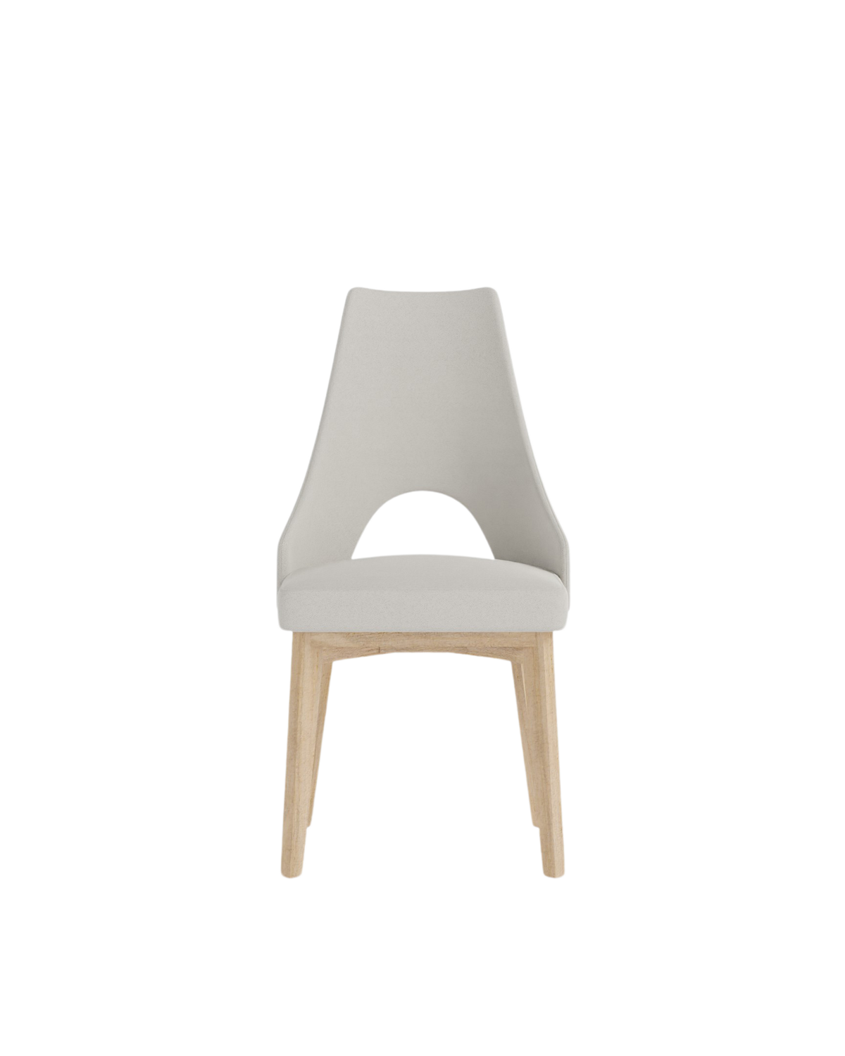 AURA upholstered chair on wooden legs