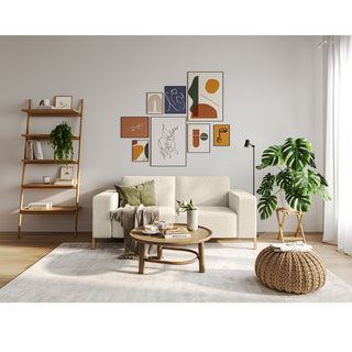 Sofa STARR 2 osobowa wypoczynkowa na drewnianych nóżkach