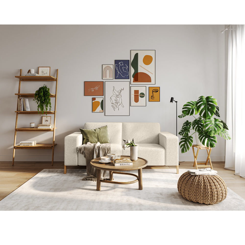 HANDY corner sofa, extendable with a container on legs 