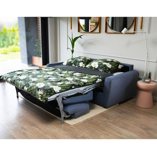 Sofa DOLLY 2 osobowa z funkcją spania stelaż włoski z materacem 120 cm