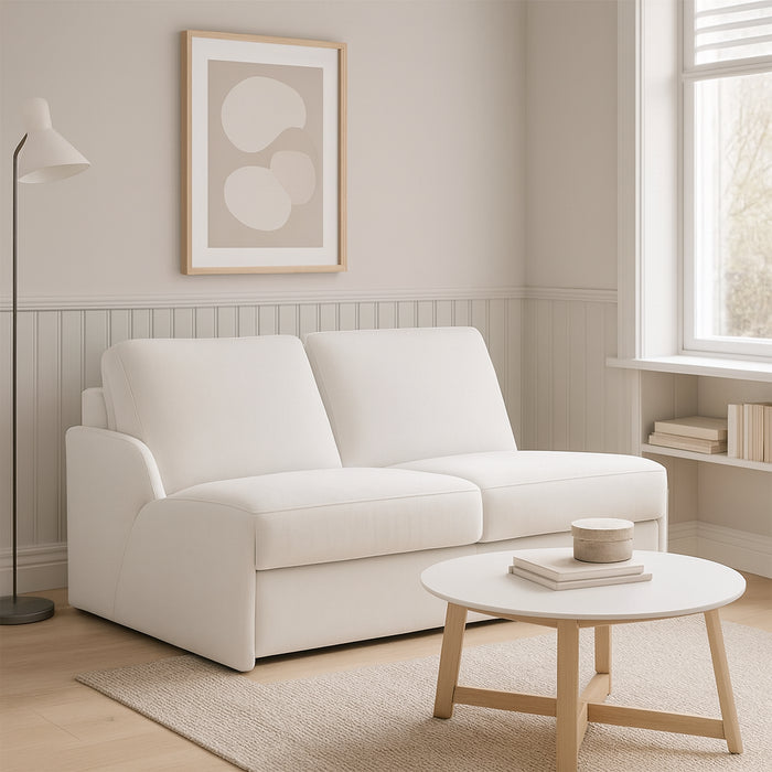 Sofa KIRA bez boków z funkcją spania codziennego stelaż włoski z materacem 120 cm