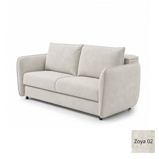 Sofa BAMBI 2 osobowa z funkcją spania stelaż włoski PRO z materacem 120 cm i pojemnikiem