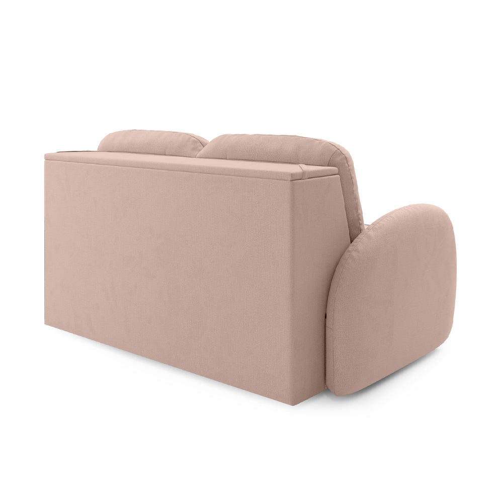 Sofa BELLA 2 osobowa z funkcją spania stelaż włoski z materacem 120 cm i pojemnikiem