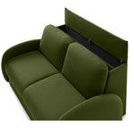 Sofa BELLA 2,5 osobowa z funkcją spania stelaż włoski z materacem 140 cm i pojemnikiem