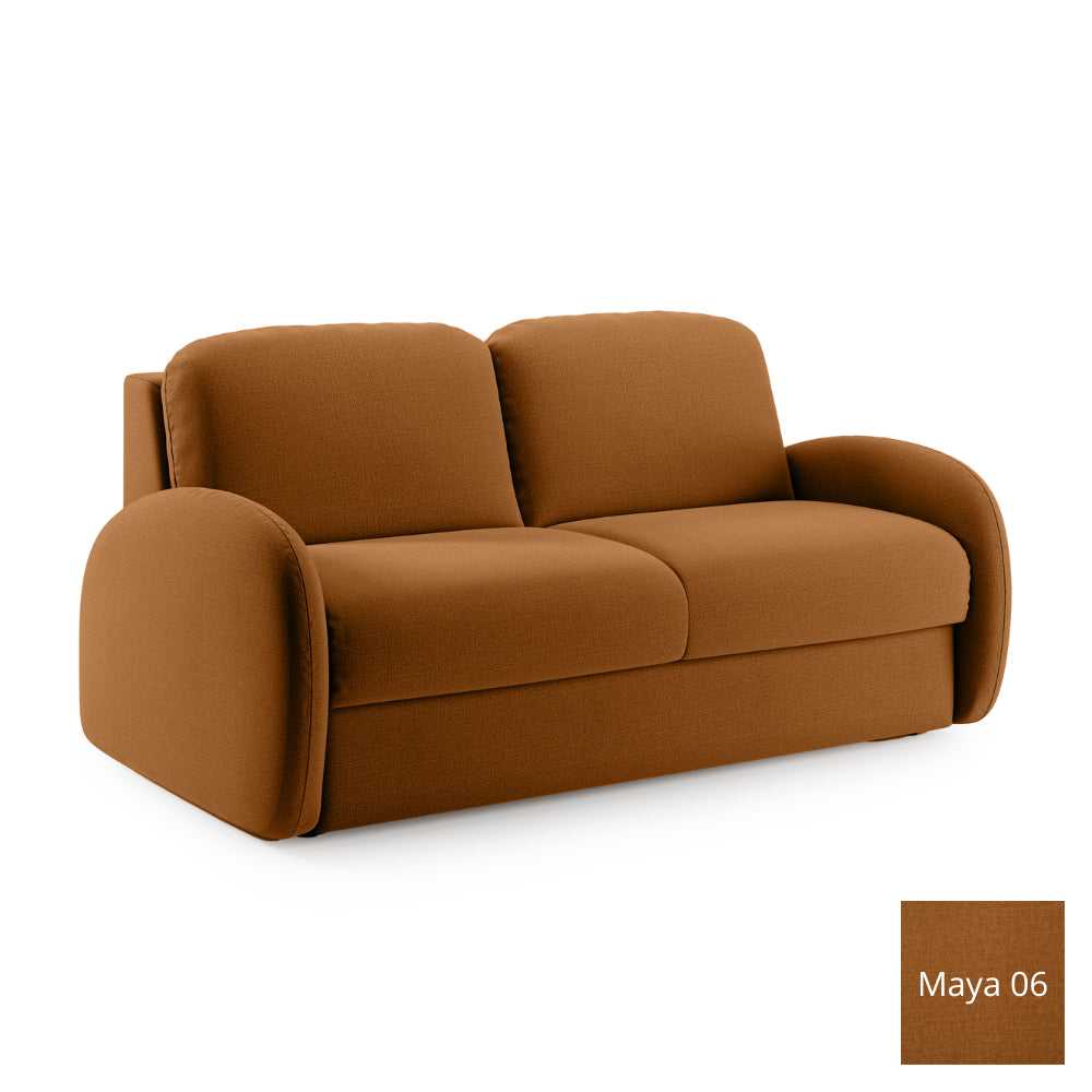 Sofa BELLA 2,5 osobowa z funkcją spania stelaż włoski z materacem 140 cm