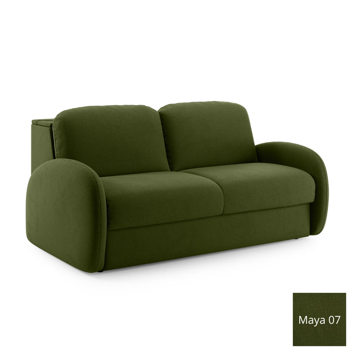 Sofa BELLA 2,5 osobowa z funkcją spania stelaż włoski z materacem 140 cm i pojemnikiem