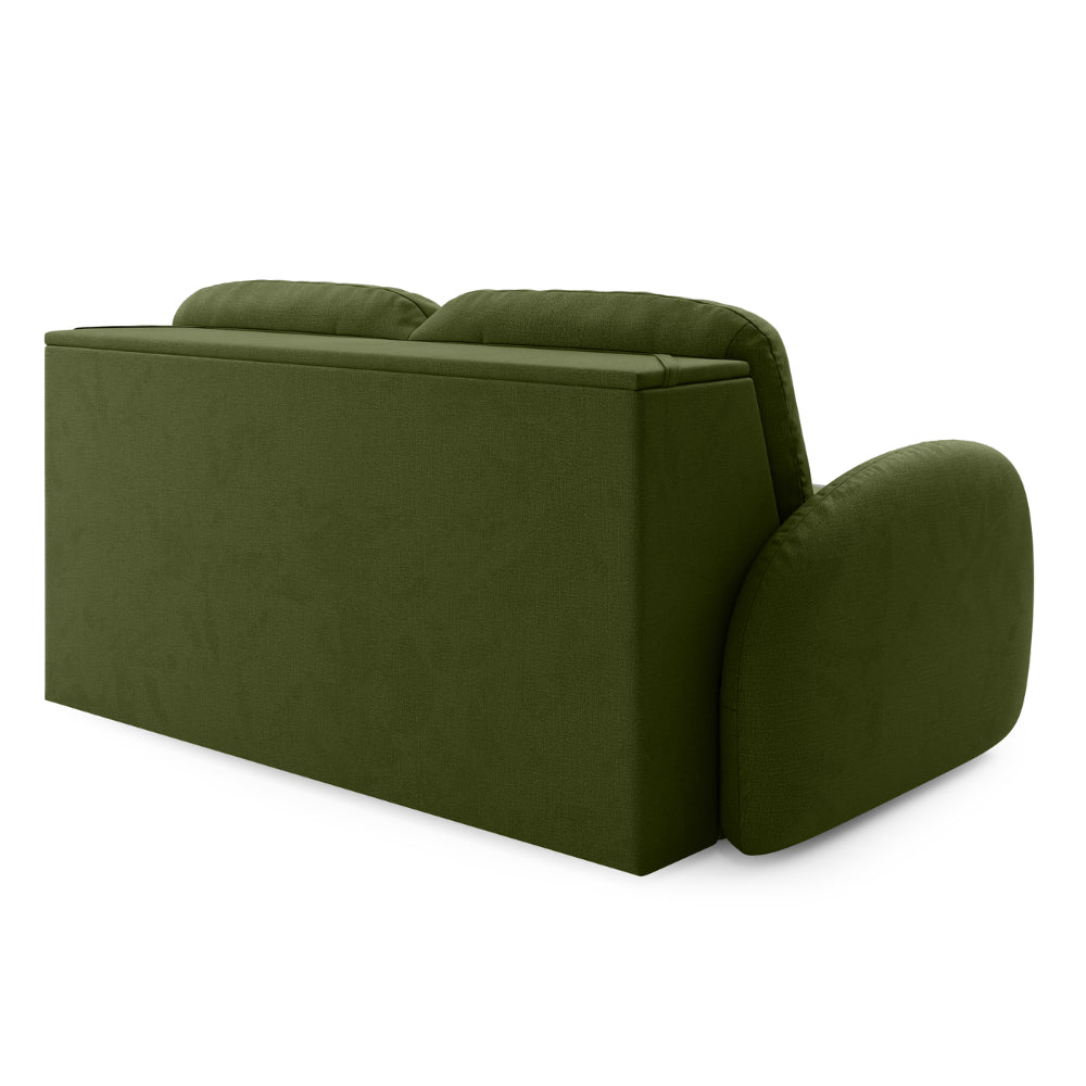 Sofa BELLA 2,5 osobowa z funkcją spania stelaż włoski z materacem 140 cm i pojemnikiem