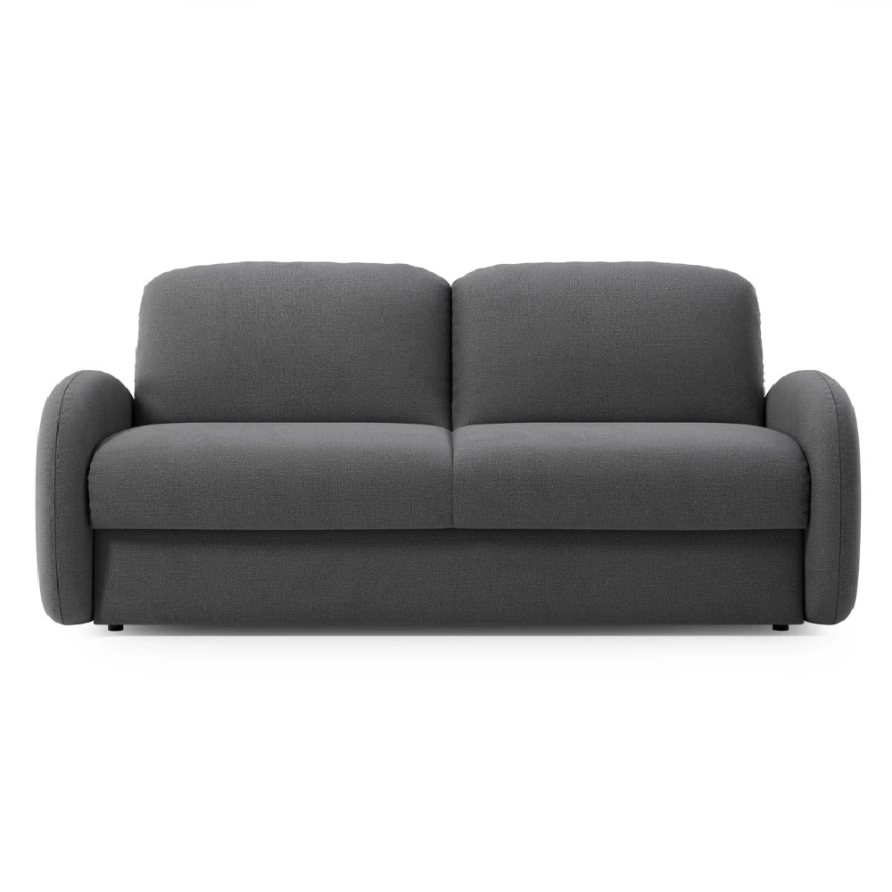 Sofa BELLA 3 osobowa z funkcją spania stelaż włoski z materacem 160 cm i pojemnikiem