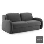 Sofa BELLA 3 osobowa z funkcją spania stelaż włoski z materacem 160 cm i pojemnikiem