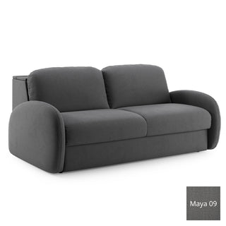 Sofa BELLA 3 osobowa z funkcją spania stelaż włoski z materacem 160 cm i pojemnikiem