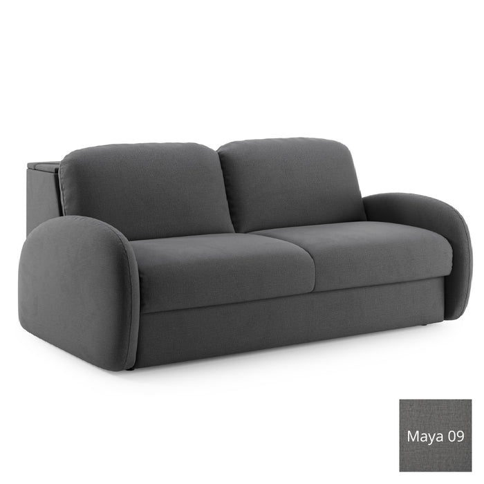 Sofa BELLA 3 osobowa z funkcją spania stelaż włoski z materacem 160 cm i pojemnikiem