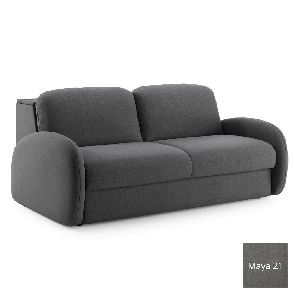 Sofa BELLA 3 osobowa z funkcją spania stelaż włoski z materacem 160 cm i pojemnikiem