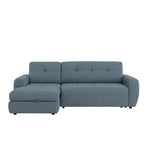 Narożnik BUDDY rozkładany elektrycznie na przycisk z pojemnikiem na pościel