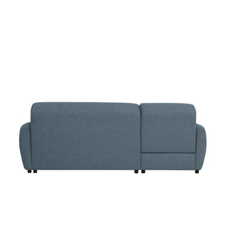 Narożnik BUDDY rozkładany elektrycznie na przycisk z pojemnikiem na pościel