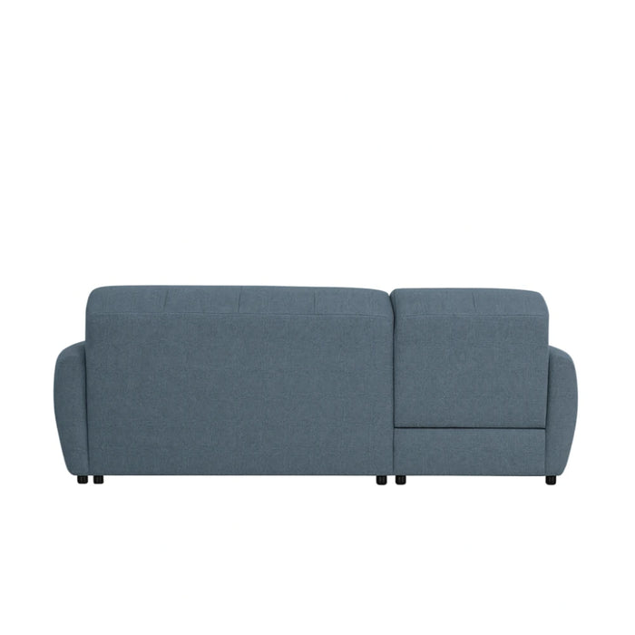 Narożnik BUDDY rozkładany elektrycznie na przycisk z pojemnikiem na pościel