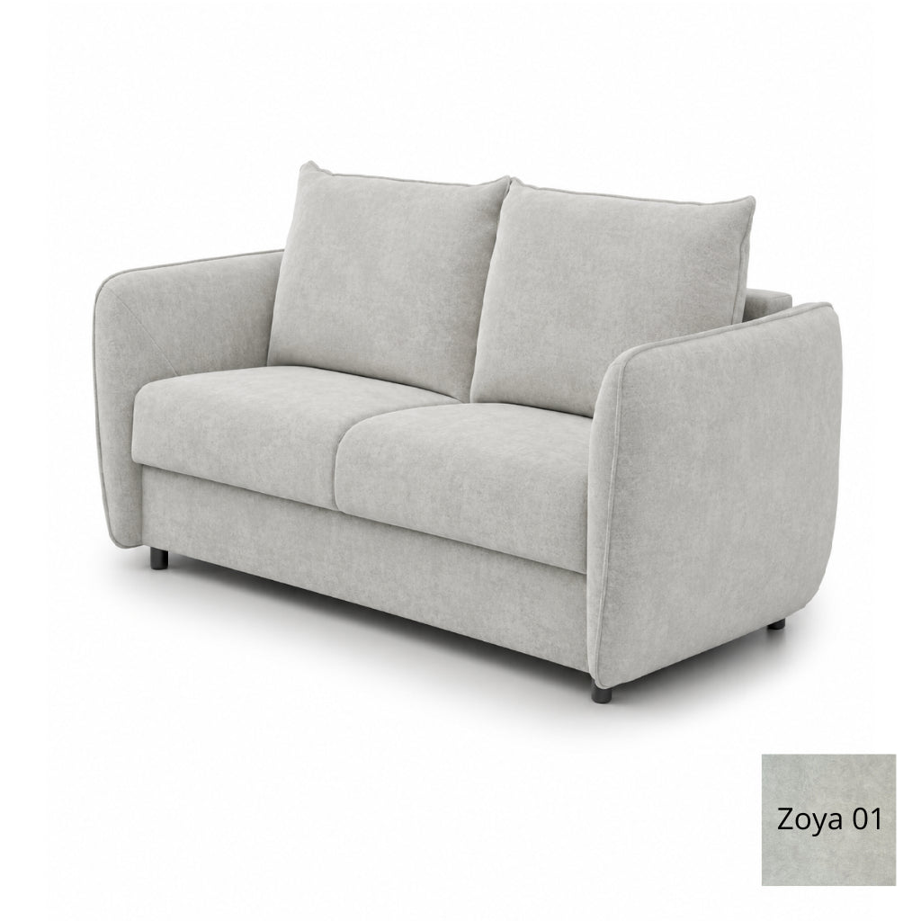 Sofa BAMBI 2 osobowa z funkcją spania stelaż włoski PRO z materacem 120 cm