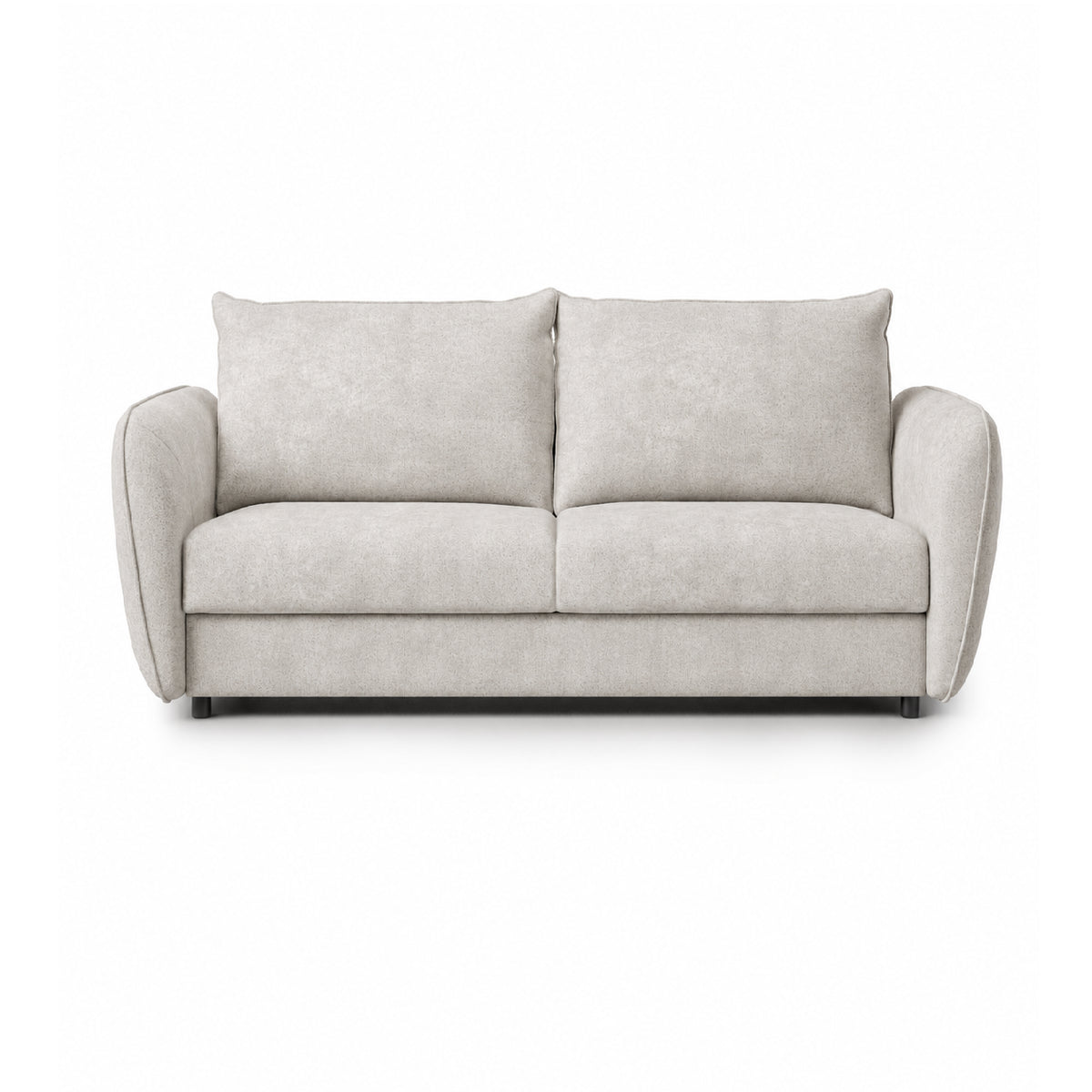 Sofa BAMBI 2 osobowa z funkcją spania stelaż włoski PRO z materacem 120 cm i pojemnikiem