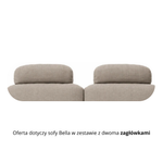 Sofa BELLA 2,5 osobowa z funkcją spania stelaż włoski z materacem 140 cm i pojemnikiem