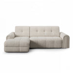 Narożnik CLOUD rozkładany elektrycznie na przycisk z pojemnikiem na pościel