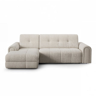 Narożnik CLOUD rozkładany elektrycznie na przycisk z pojemnikiem na pościel