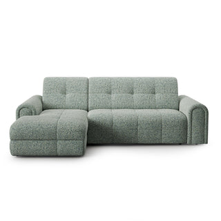 Narożnik CLOUD rozkładany elektrycznie na przycisk z pojemnikiem na pościel