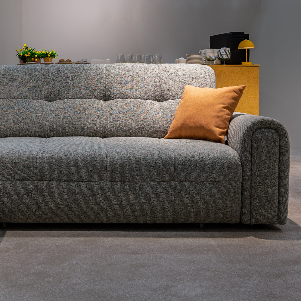 Narożnik CLOUD rozkładany elektrycznie na przycisk z pojemnikiem na pościel