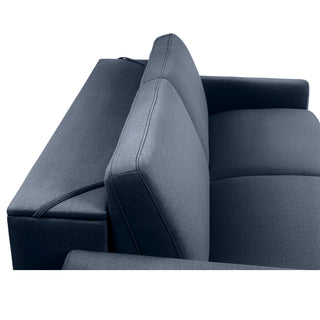 Sofa DOLLY 2,5 osobowa z funkcją spania stelaż włoski z materacem 140 cm i pojemnikiem