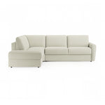 Narożnik DOLLY z otomaną funkcja spania codziennego stelaż włoski z materacem 120 cm i pojemnikiem na pościel