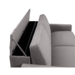 Sofa DOLLY 3 osobowa z funkcją spania stelaż włoski z materacem 160 cm i pojemnikiem