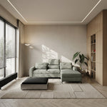 Narożnik DREAM z funkcją spania, pojemnikiem i ruchomymi zagłówkami