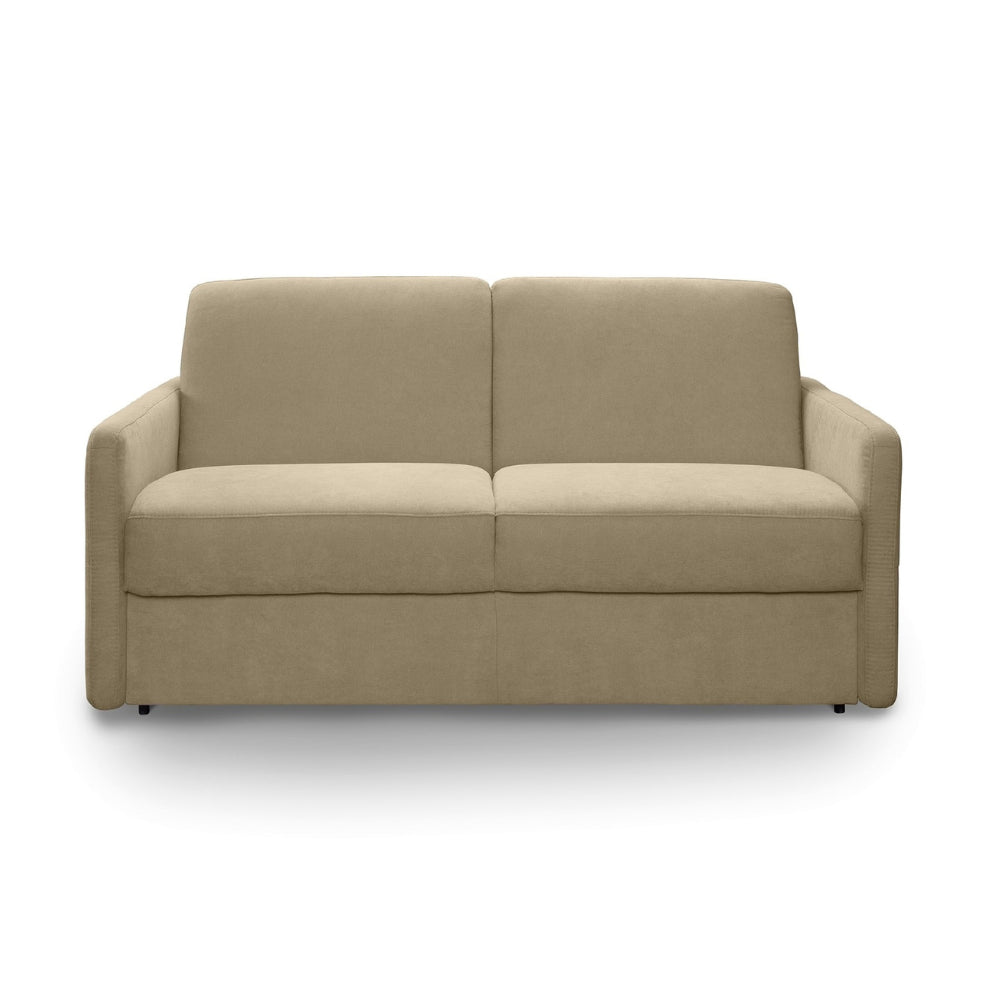 Sofa EMA 2 osobowa z pojemnikiem i funkcją spania codziennego stelaż włoski z materacem 120 cm