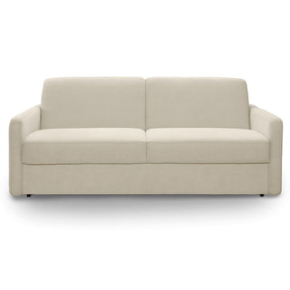 Sofa EMA 3 osobowa z pojemnikiem i funkcją spania codziennego stelaż włoski z materacem 160 cm