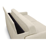 Sofa EMA 3 osobowa z pojemnikiem i funkcją spania codziennego stelaż włoski z materacem 160 cm