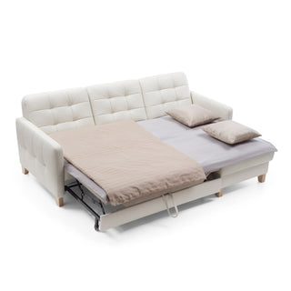 Narożnik ELIO z funkcją spania i pojemnikiem na pościel