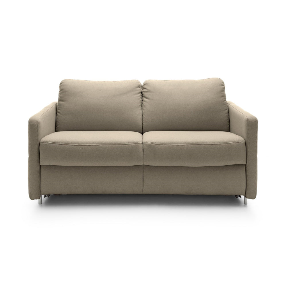 Sofa EMA 2 osobowa z funkcją spania codziennego stelaż włoski z materacem 120 cm