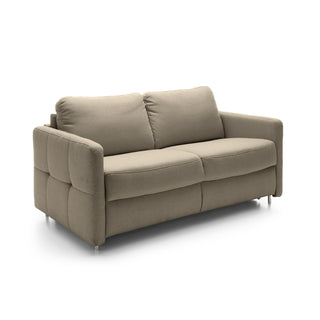 Sofa EMA 2 osobowa z funkcją spania codziennego stelaż włoski z materacem 120 cm