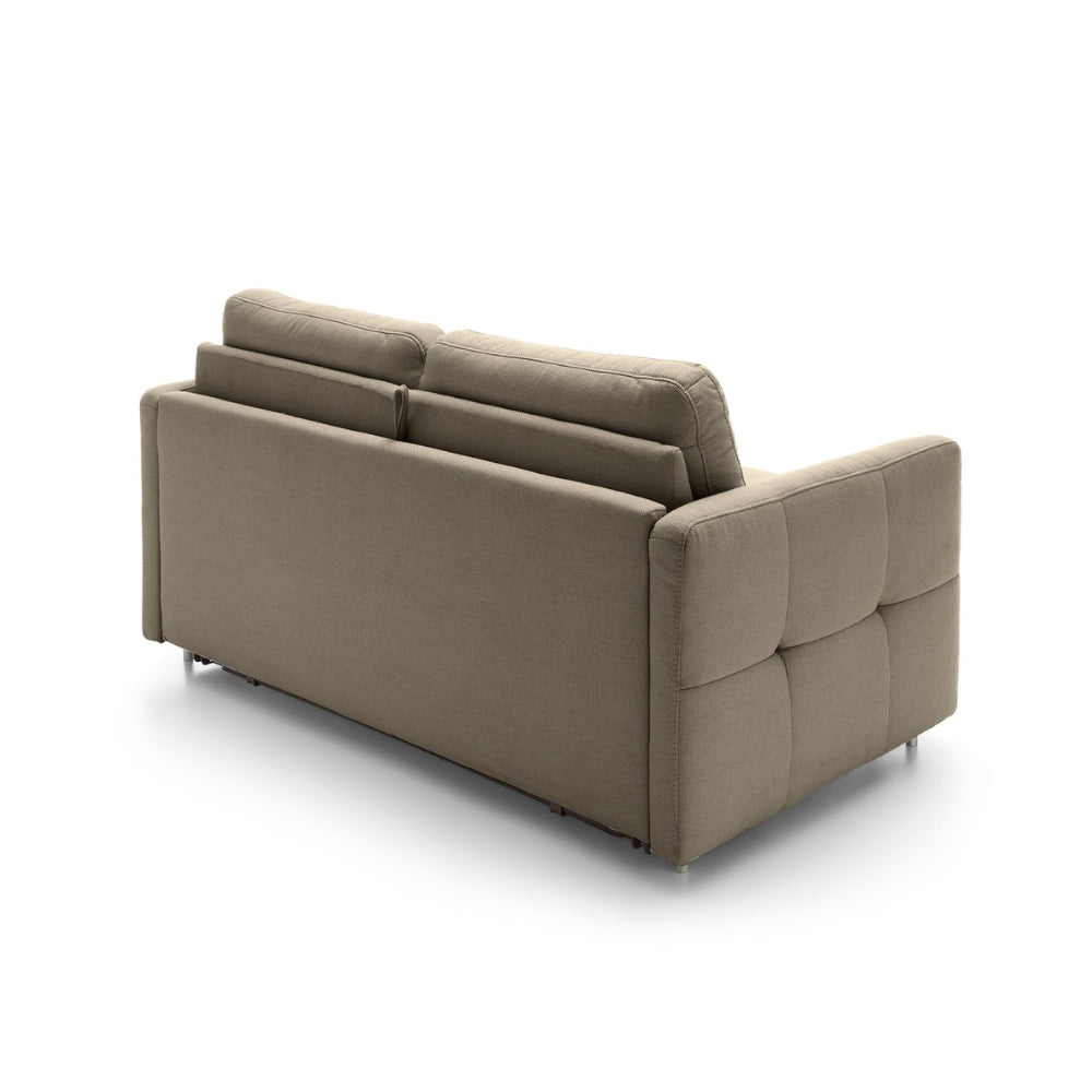 Sofa EMA 2 osobowa z funkcją spania codziennego stelaż włoski z materacem 120 cm