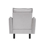 Fotel BJORK z skrzynią pod siedziskiem na metalowych nóżkach