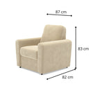 Fotel DOLLY wypoczynkowy ze skrzynką pod siedziskiem