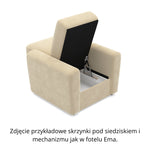 Fotel EMA wypoczynkowy ze skrzynką pod siedziskiem