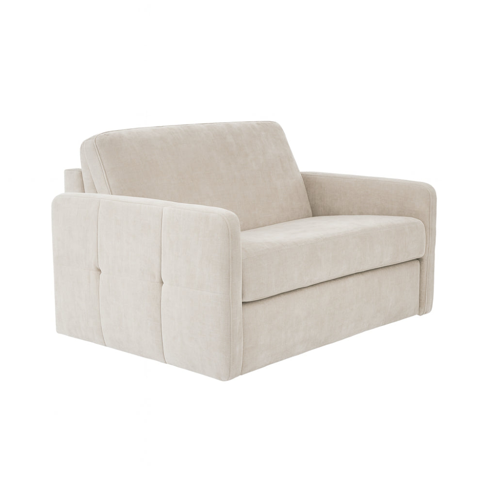 Fotel EMA z funkcją spania codziennego stelaż włoski z materacem 90 cm