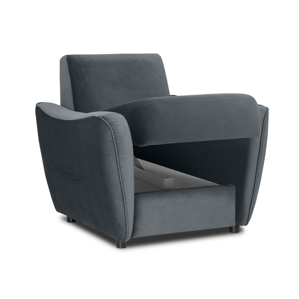 Fotel FLOSSY wypoczynkowy ze skrzynką